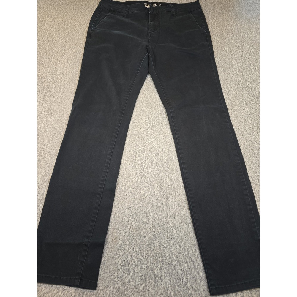 Vintage RSQ Chino Seatle Skinny Taper Mens Black Jeans Size 33x32